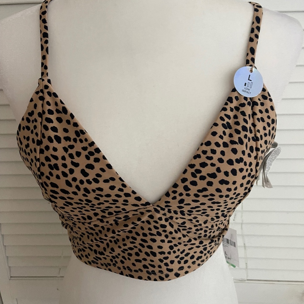 Forever 21 Cheetah Print Sports/Cami bra top